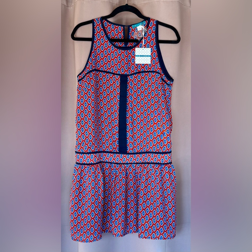 Women's Sleeveless Drop-Waist Patterned Dress - NWT